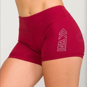 Euc IAB MFG  booty shorts burgundy bliss extra sm